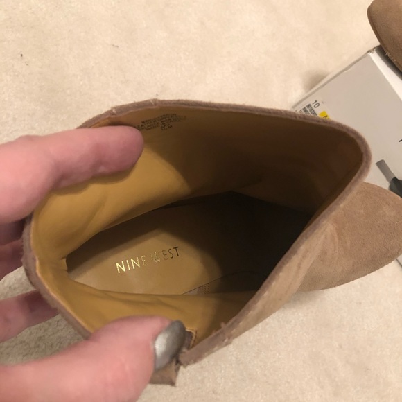 REDUCED! Nine West suede wedge boots - Picture 5 of 8